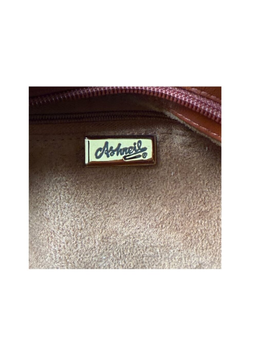 Vintage Ashneil Woven Leather Shoulder Bag Brown Intrecciato Style - Picture 5 of 6